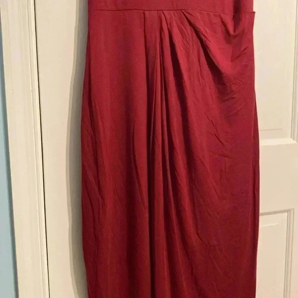 Peruvian Connection maxi dress - medium - red - great condition - draping - Picture 8 of 9
